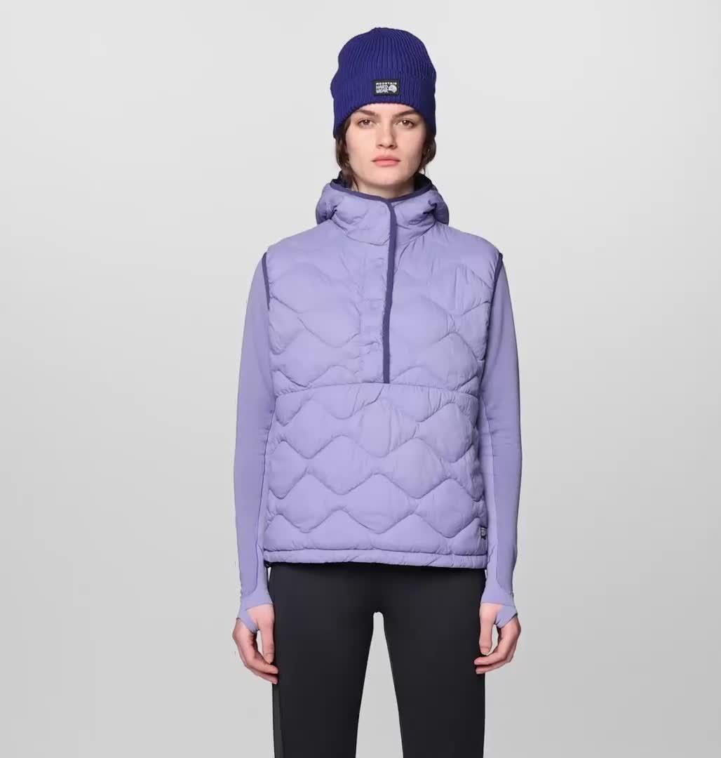 Women's Seek Out Snap Neck Vest, Color: Avid