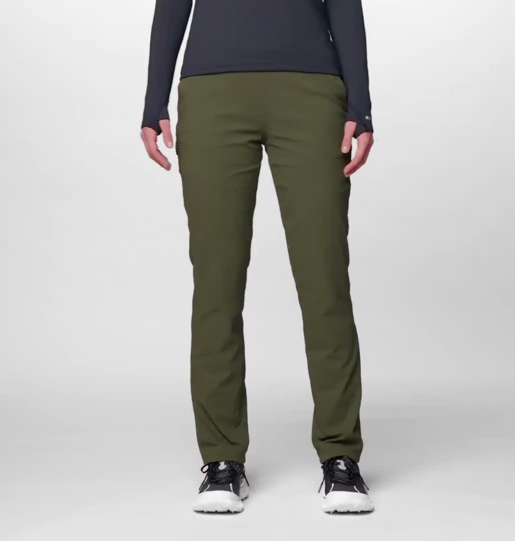 Women's Dynama Lined Pant, Color: Dark Pine