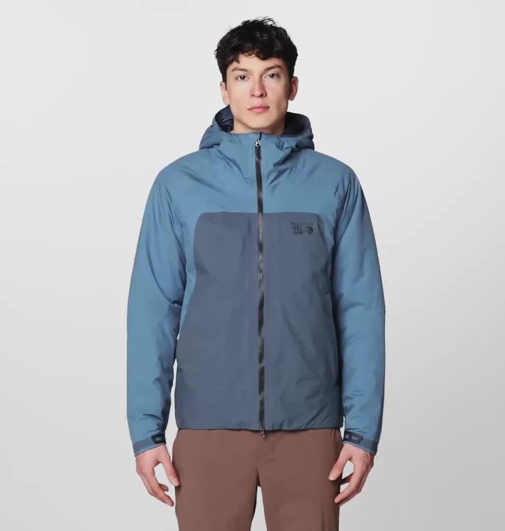 Stretch Ozonic Insulated Jacket, Color: Adriatic Blue, Moon Blue