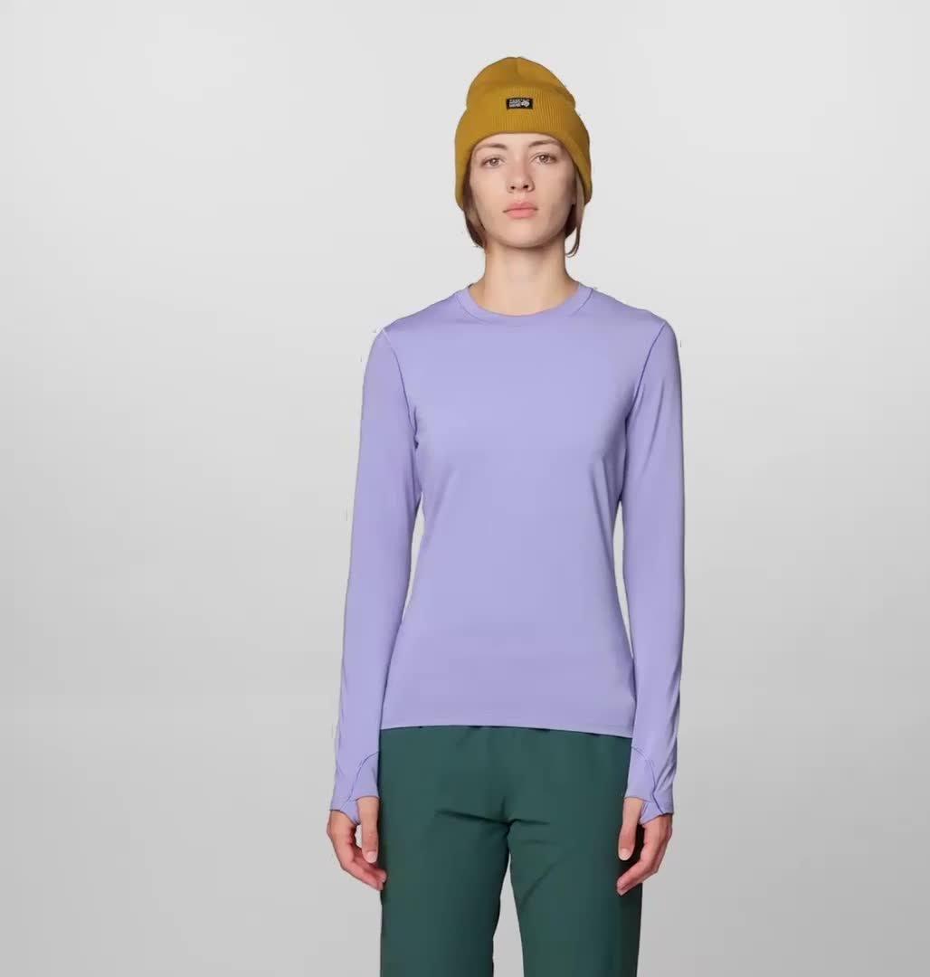 Women's Butter Up Long Sleeve, Color: Avid
