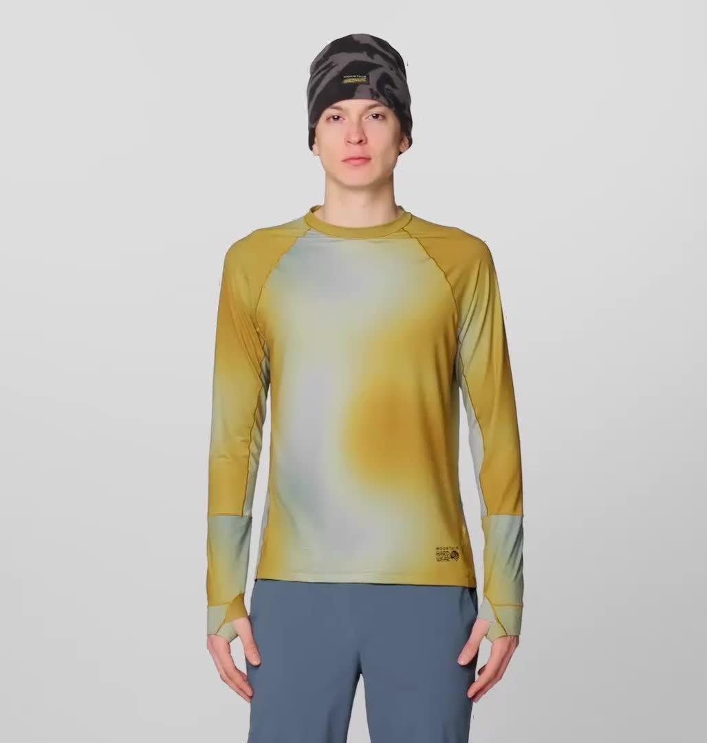 Butter Up Long Sleeve | 255 | XXL, Color: Olive Gold Multi Ombre Print
