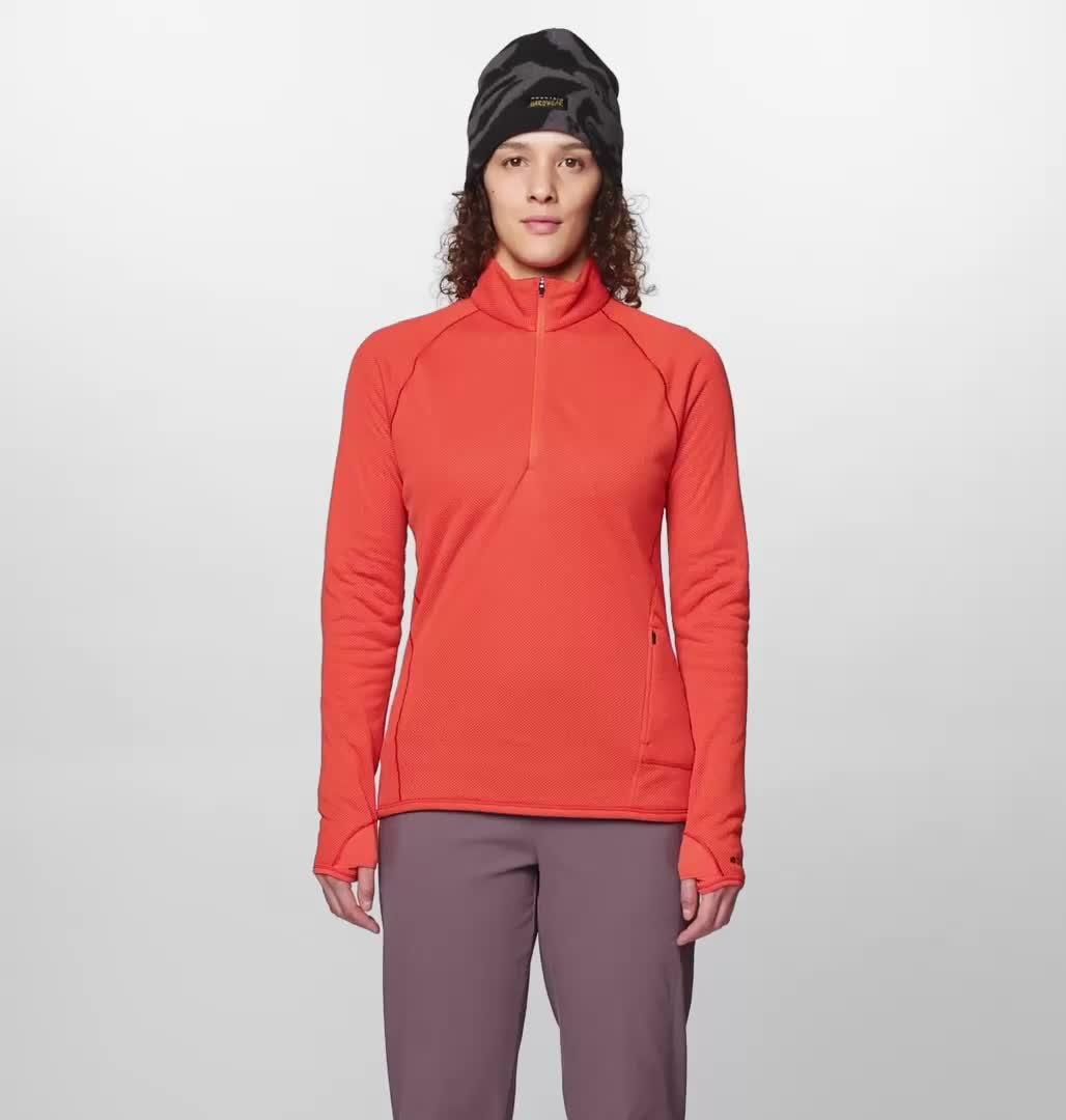 Women's AirMesh Half Zip, Color: Aspect