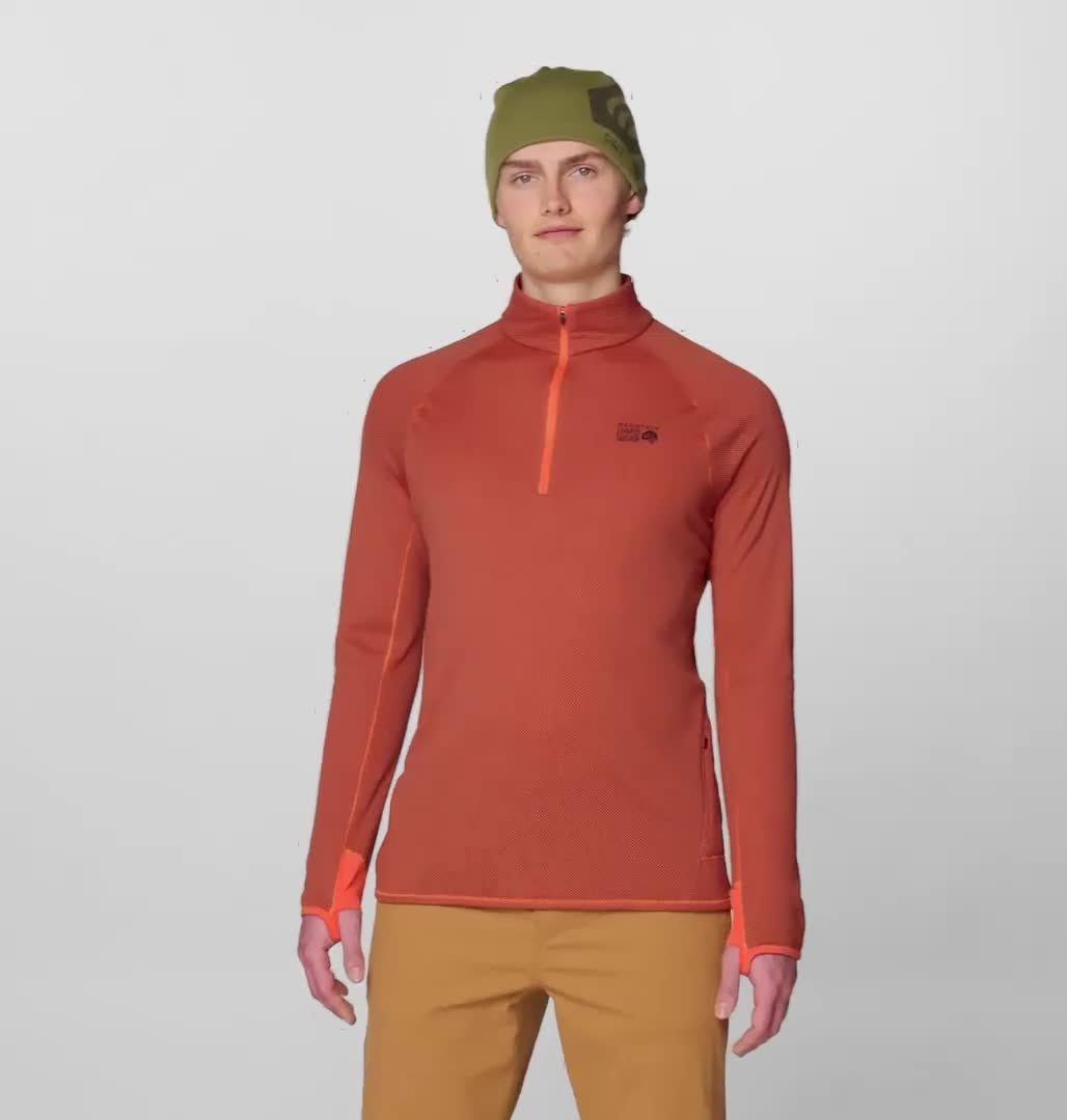 Men's AirMesh Half Zip, Color: Aspect