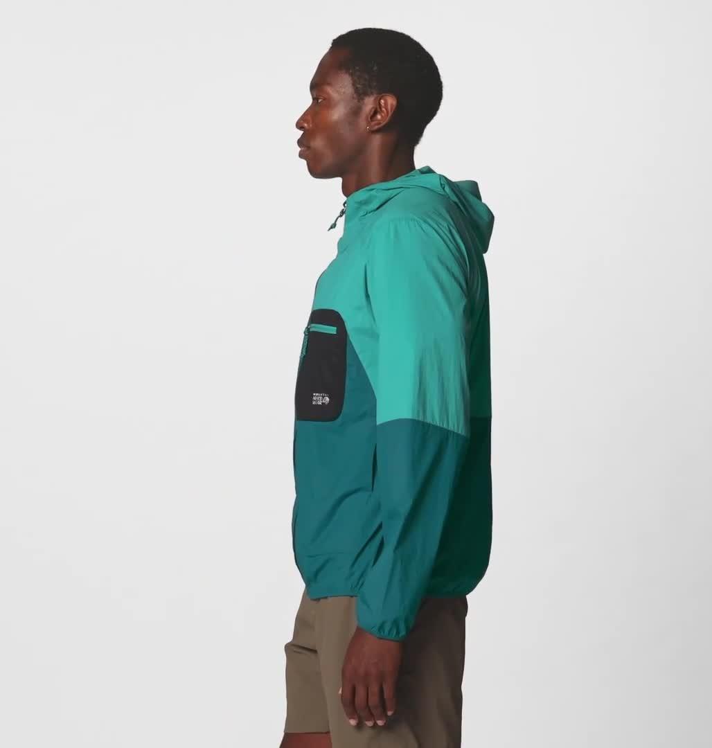 Men's Wind Veil Hooded Jacket, Color: Jack Pine, Blupernova