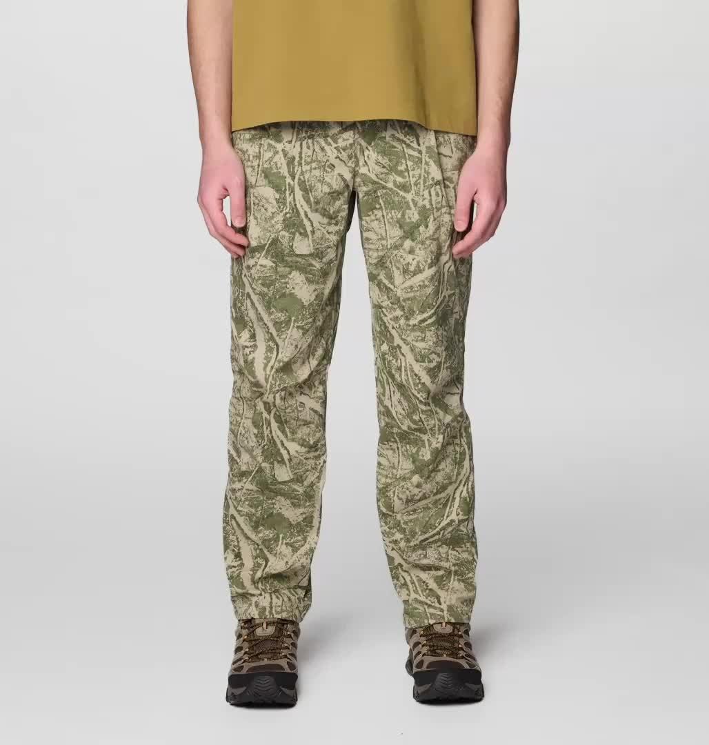 Men's Rockrydge Pant, Color: Stone Green Treecover Print
