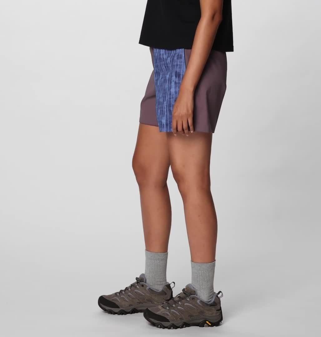 Women's Rockrydge Short, Color: Best Coast Blue Gingham Dye