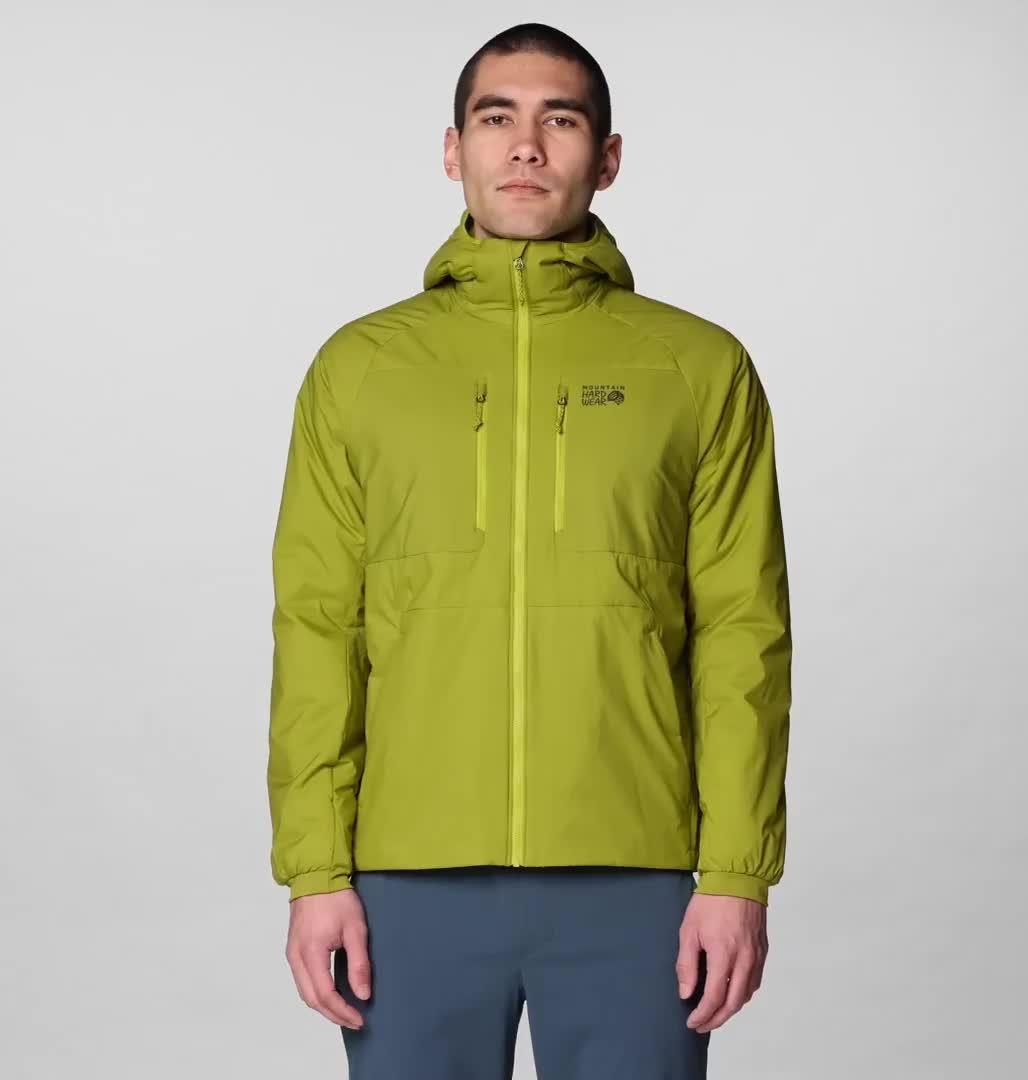 Men's Kor Alloy Hooded Jacket, Color: Bright Fatigue