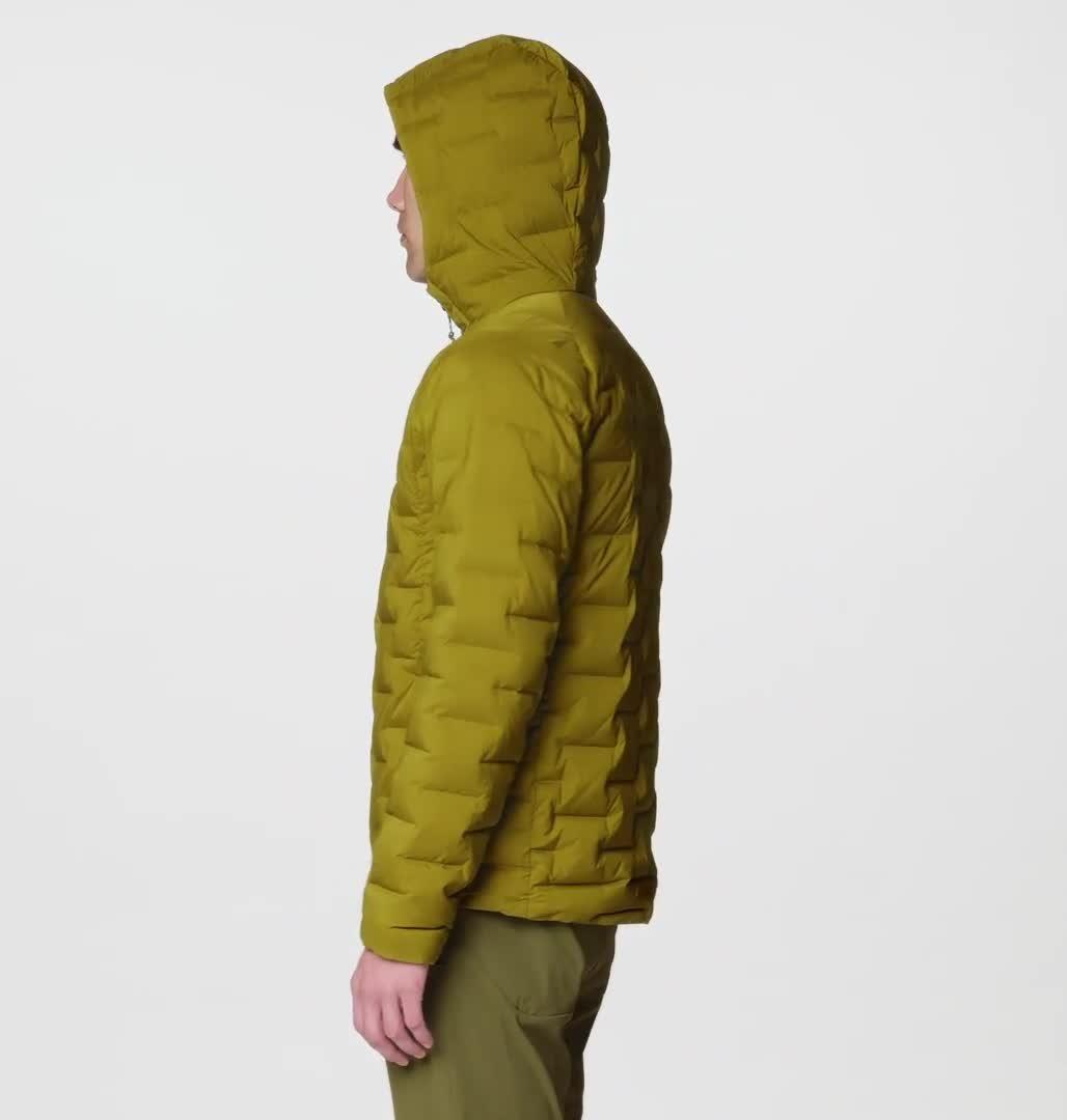 Men's StretchDown Hooded Jacket, Color: Vetiver