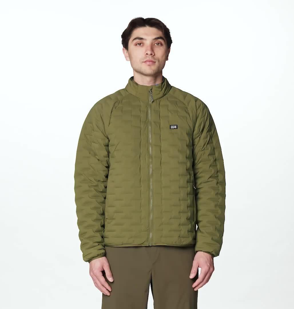 Men's StretchDown Light Jacket, Color: Combat Green