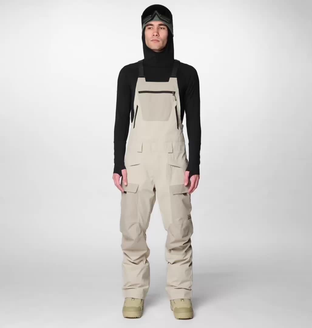 Men's Firefall Insulated Bib, Color: Sandblast, Badlands