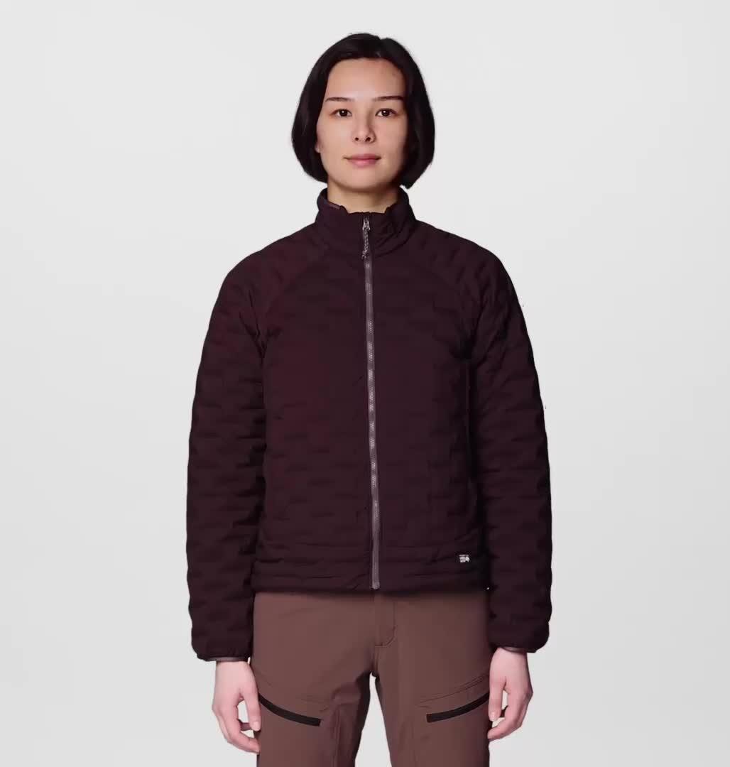 Women's StretchDown Light Jacket, Color: Deep Mulberry