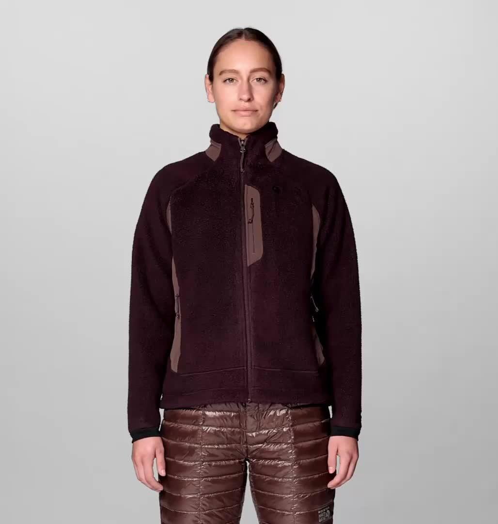 Women's Deep Drift Fleece Full Zip, Color: Deep Mulberry