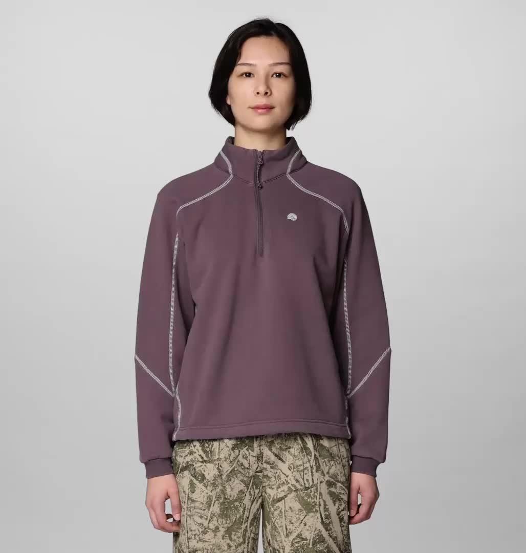 Women's Hardwear Supply Quarter Zip, Color: Purple Sage