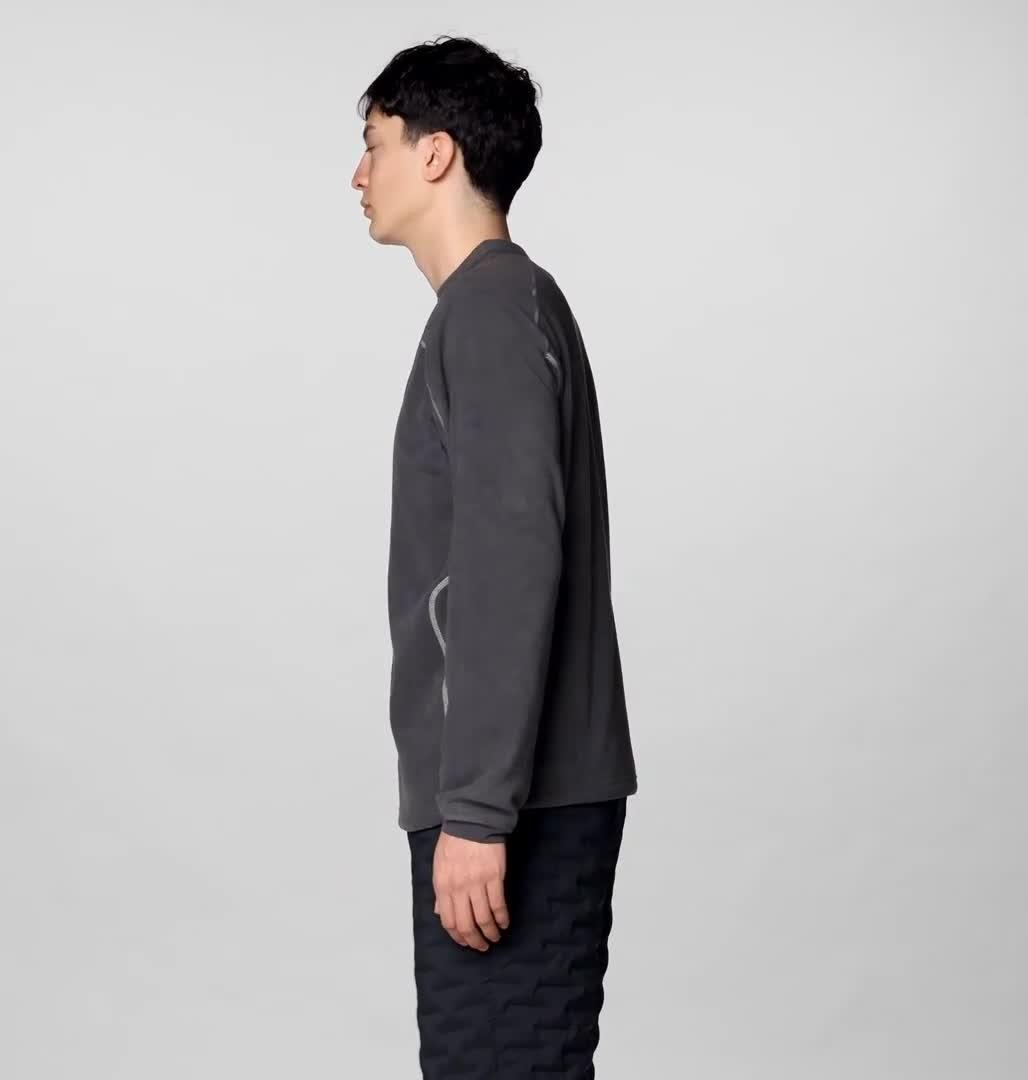 Men's Microchill Pullover Crew, Color: Shark