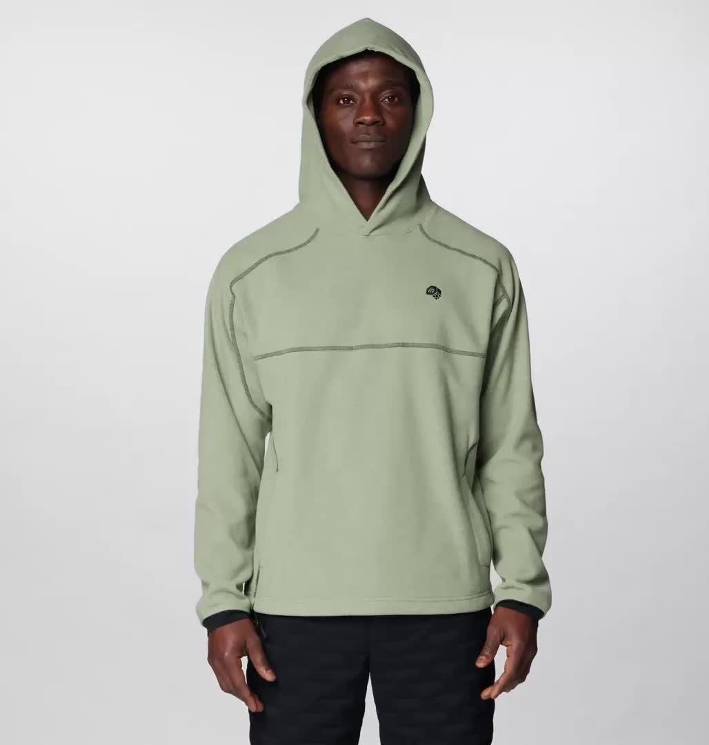 Men's Microchill Hoody, Color: Silt Grey Heather